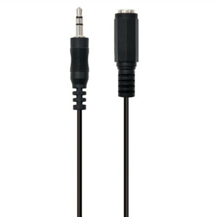 Cable Audio Jack (3,5 mm) Ewent Negro