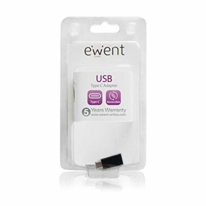 Adaptador USB C a Micro USB 2.0 Ewent EW9645 5V Negro 2