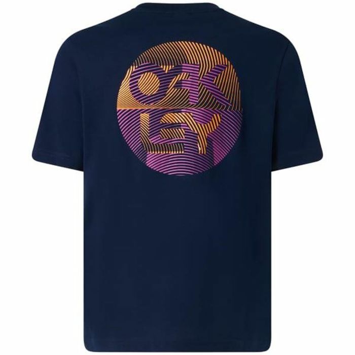 Camiseta Deportiva de Manga Corta Oakley Fingerprint B1B Azul 4