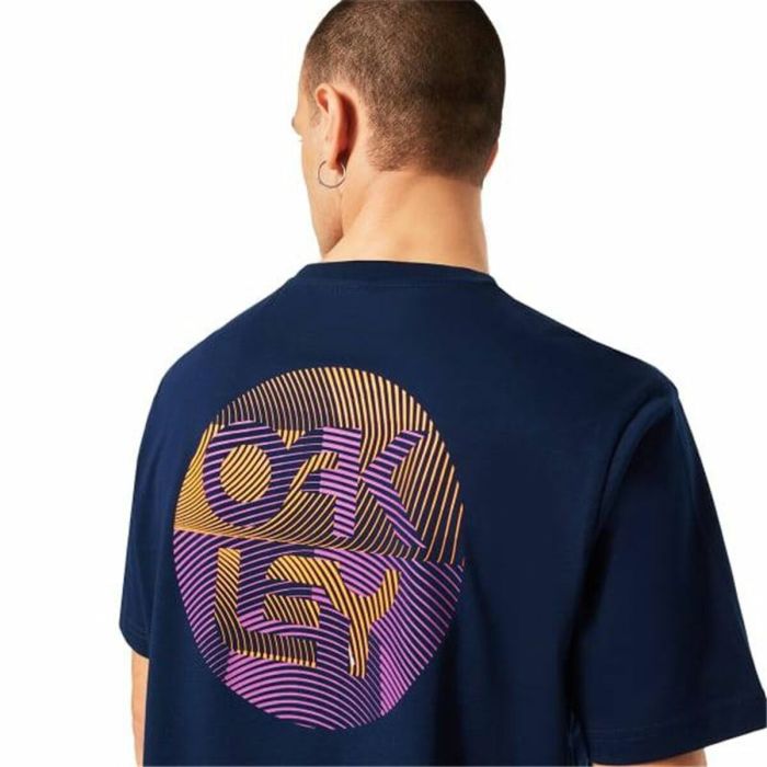 Camiseta Deportiva de Manga Corta Oakley Fingerprint B1B Azul 1