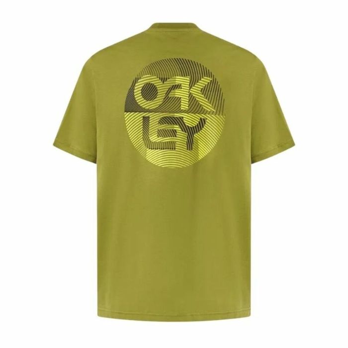 Camiseta Deportiva de Manga Corta Oakley Fingerprint B1B Verde oscuro 4