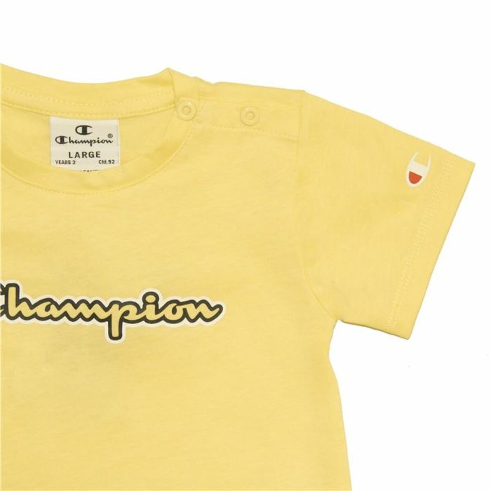 Camiseta de Manga Corta Infantil Champion Amarillo 1
