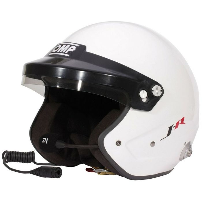 Casco Omp J-Rally Blanco Fia 8859-2015 Talla M OMPSC0-0801-A01-020-M