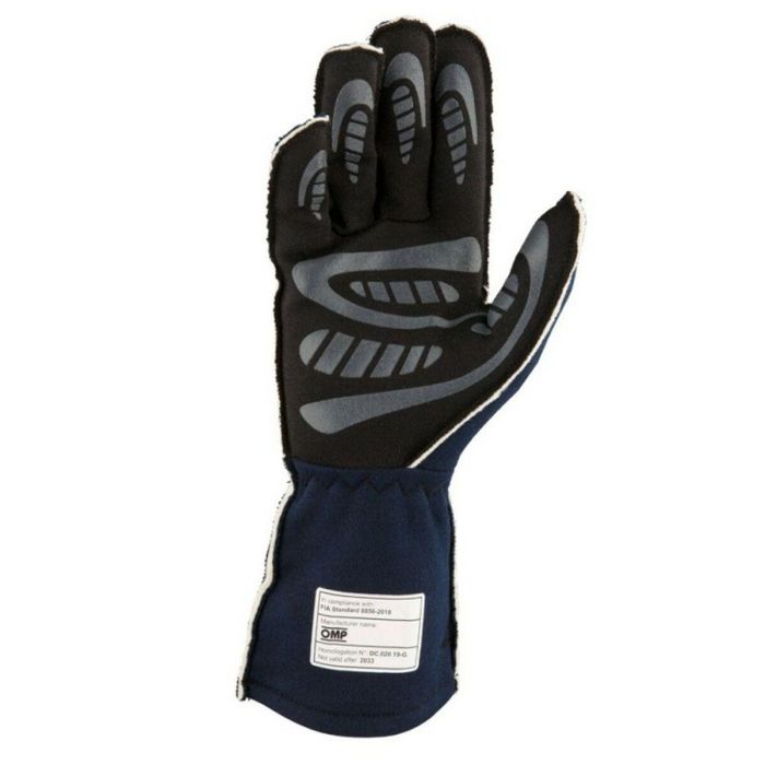 Guantes OMP OMPIB0-0776-A01-244-M M Negro FIA 8856-2018 Azul marino 2