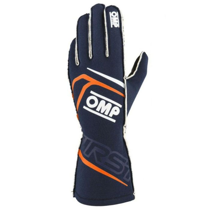 Guantes OMP Naranja L FIA 8856-2018 Azul marino 2