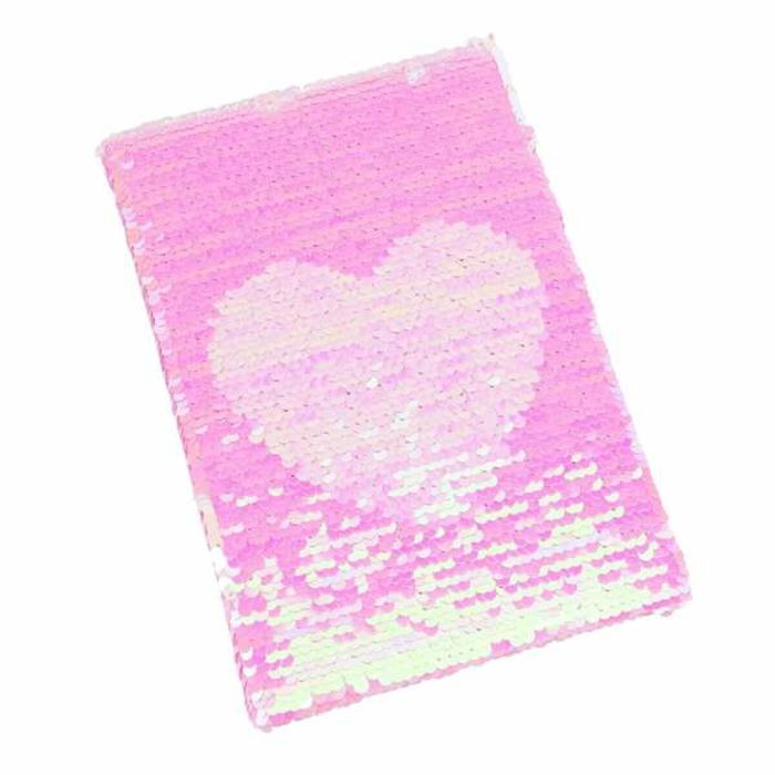 Diario Nice Rosa Dorado Lentejuelas