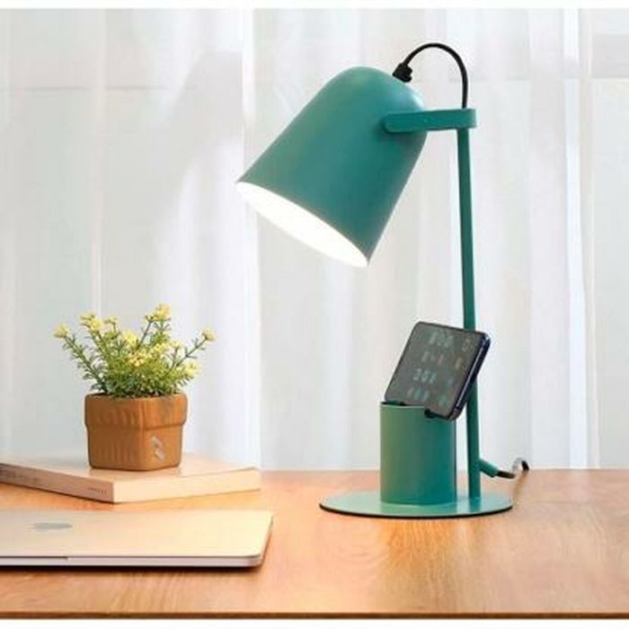 Lámpara de escritorio iTotal COLORFUL Verde 35 cm Metal Turquesa (35 cm) 1