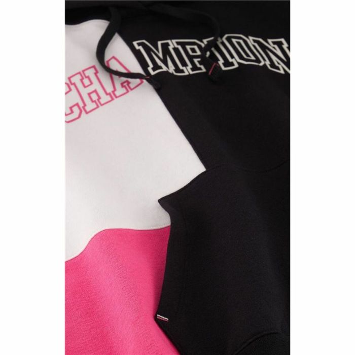 Sudadera con Capucha Mujer Champion Legacy Blanco Rosa Negro 1