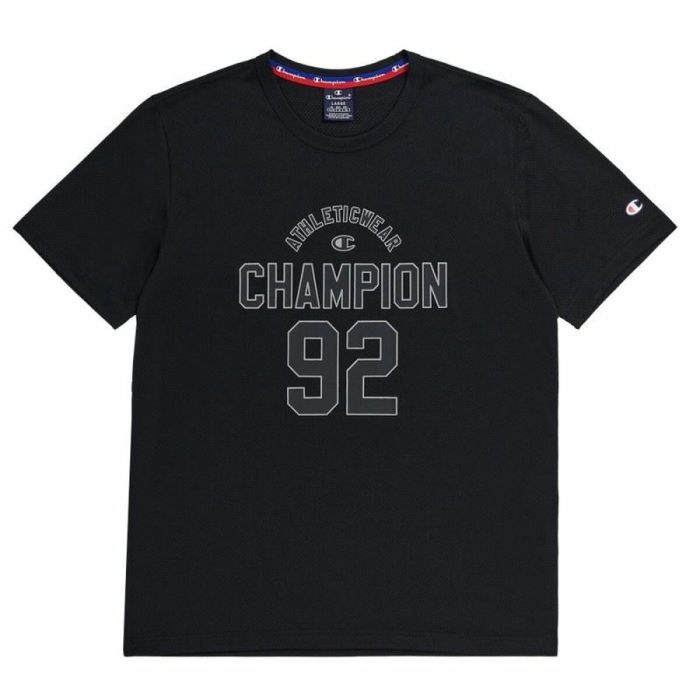 Camiseta de Manga Corta Hombre Champion Crewneck Negro