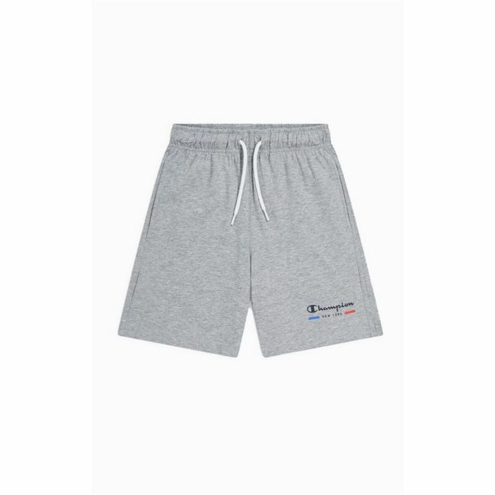 Pantalones Cortos Infantiles Champion Logo Gris