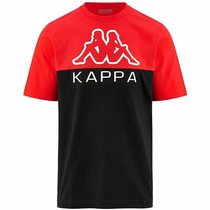 Camiseta de Manga Corta Hombre Kappa Emir CKD Negro Rojo
