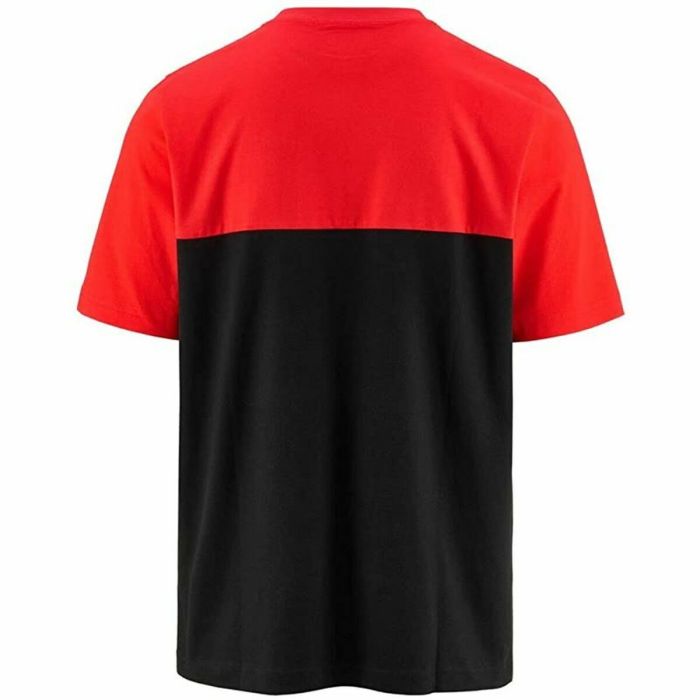 Camiseta de Manga Corta Hombre Kappa Emir CKD Negro Rojo 1