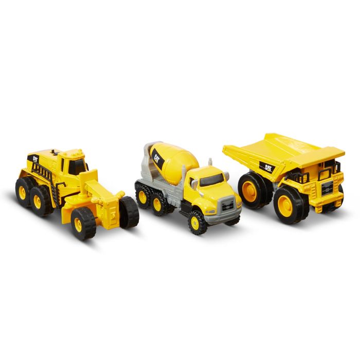 Pack 3 Vehículos Obras 10Cm Caterpillar 82273 Funrise 2