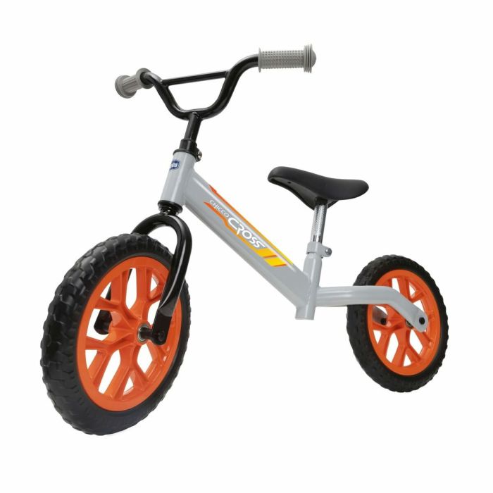 Bicicleta Infantil Hot Wheels Balance Bike Cross Gris Portacoche Vehículo 1