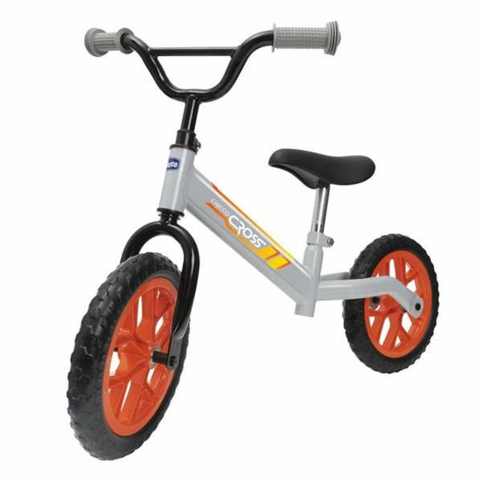 Bicicleta Infantil Hot Wheels Balance Bike Cross Gris Portacoche Vehículo 5