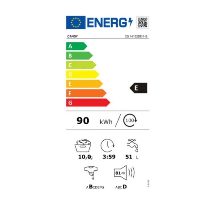 Lavadora Candy 31010467 10 kg 1400 rpm 60 cm 1