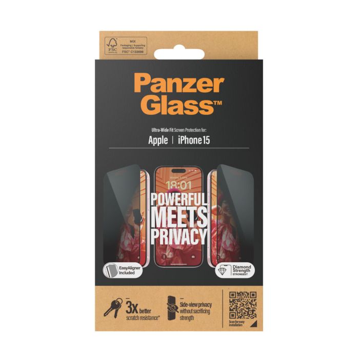 Protector de Pantalla para Móvil Panzer Glass P2809 Apple 3