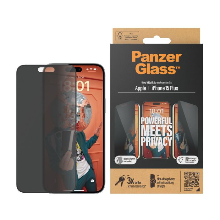 Protector de Pantalla para Móvil Panzer Glass P2811 Apple 2