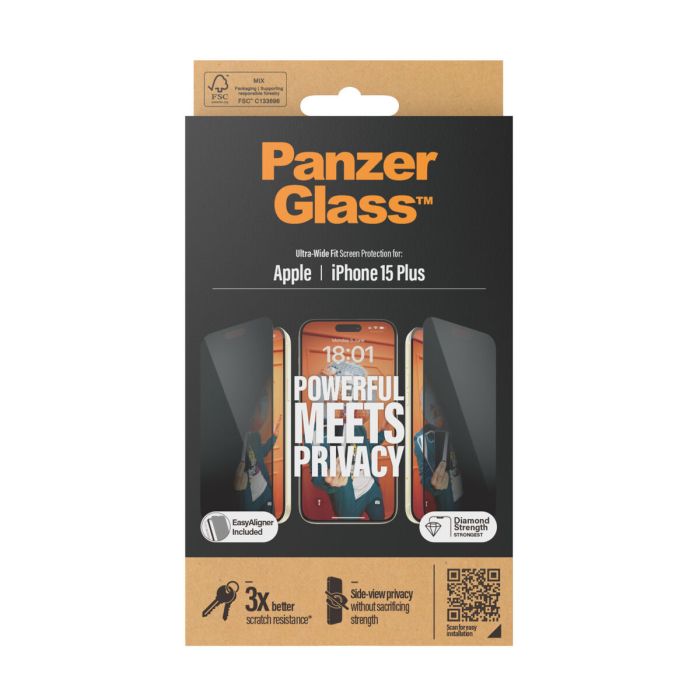 Protector de Pantalla para Móvil Panzer Glass P2811 Apple 3