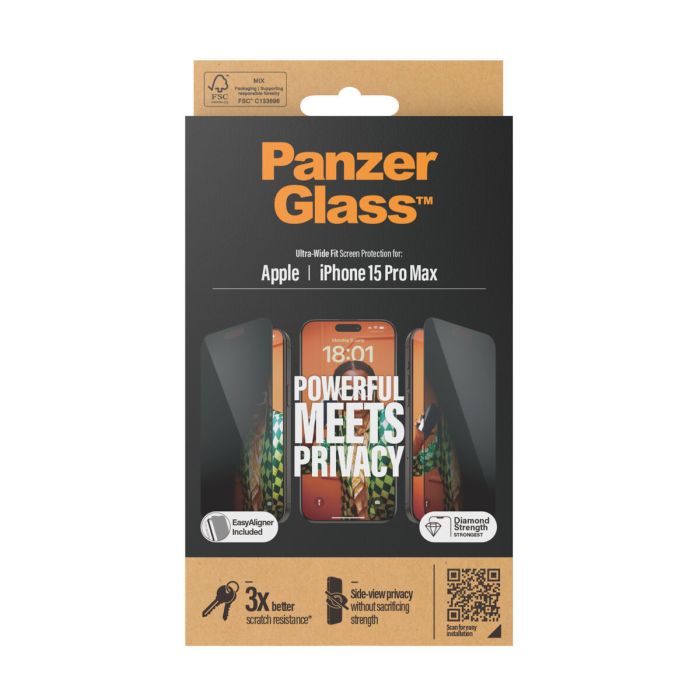 Protector de Pantalla para Móvil Panzer Glass P2812 Apple 3