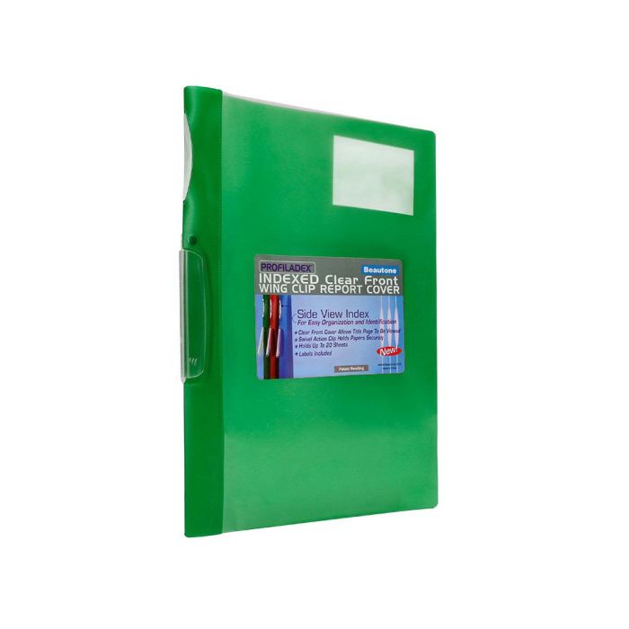 Carpeta Beautone Dossier Pinza Lateral 48383 Polipropildin A4 Verde Pinza Giratoria -Pack De 10 Retractilado 3