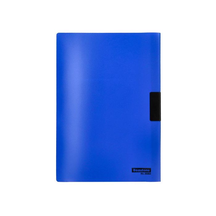 Carpeta Beautone Dossier Pinza Lateral 45302 Polipropildin-A4 Azul 25 H. Pinza Desliz-Pack De 10 Retractilado 2