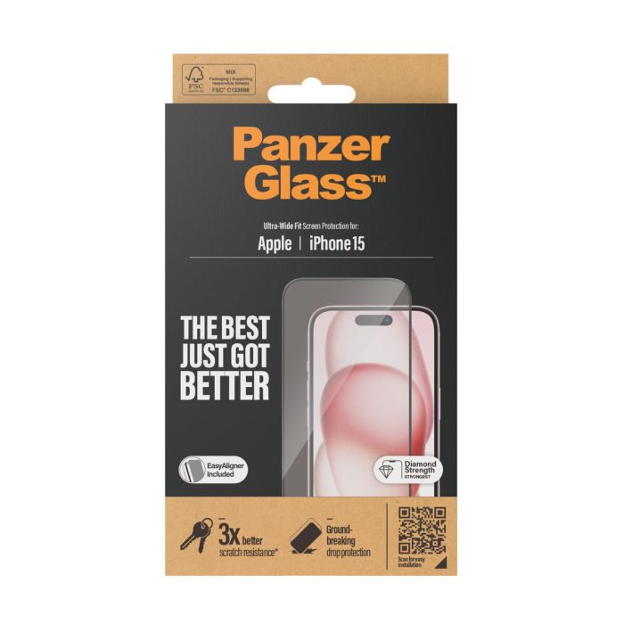 Protector de Pantalla para Móvil Panzer Glass 2809 Apple 3