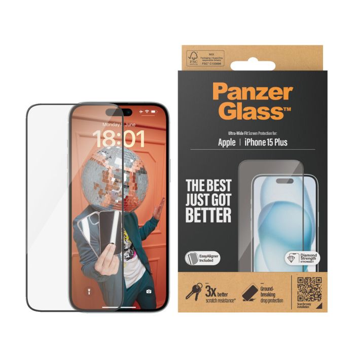Protector de Pantalla para Móvil Panzer Glass 2811 Apple 2