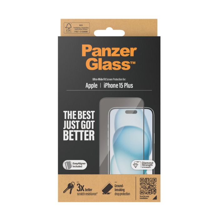 Protector de Pantalla para Móvil Panzer Glass 2811 Apple 1