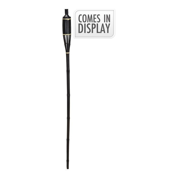 Ipae Progarden Antorcha de Bambú Negro 150cm para Jardín