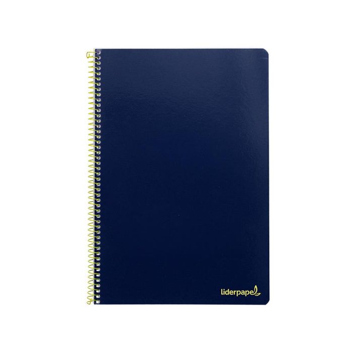 Cuaderno Espiral Liderpapel Folio Smart Tapa Blanda 80H 60 gr Cuadro 4 mm Con Margen Color Azul Oscuro 10 unidades 1