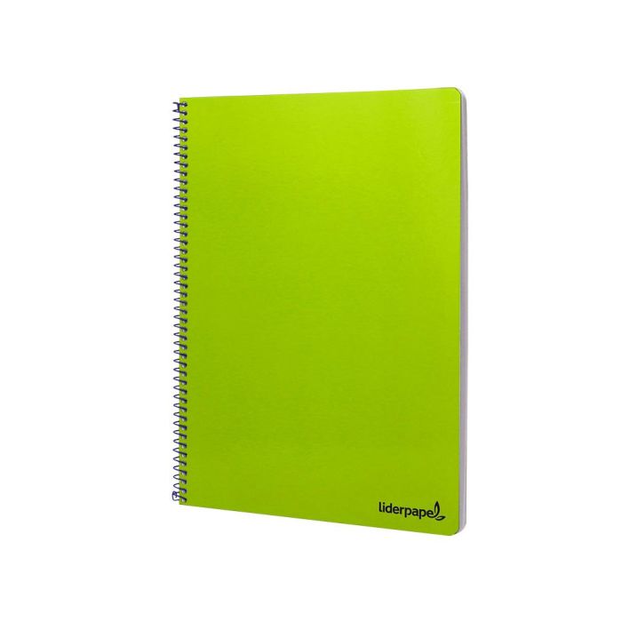 Cuaderno Espiral Liderpapel Folio Smart Tapa Blanda 80H 60 gr Cuadro 4 mm Con Margen Color Verde 10 unidades 2