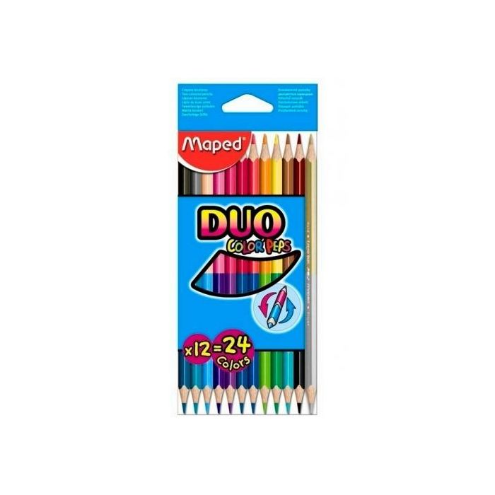 Maped Lápices De Colores Duo Color´Peps Bicolor Surtidos Estuche De 12 Ud