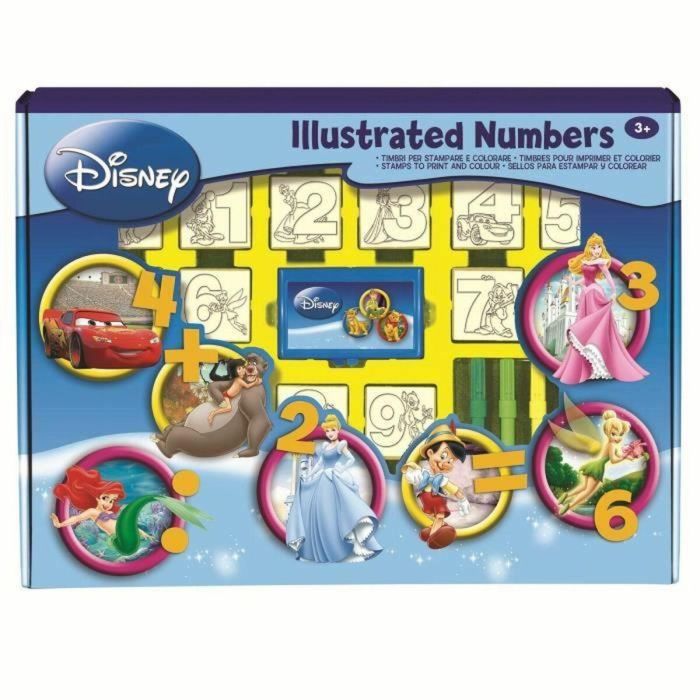 Multiprint MUL8009233019379 Caja con números ilustrados Disney
