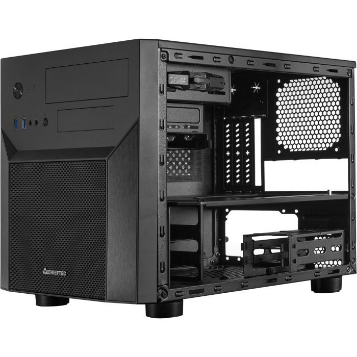 Chieftec CI-02B-OP Caja de PC Cubo Negro para micro ATX y Mini-ITX con Fuente de Alimentación 10 Chieftec CI-02B-OP Caja de PC Cubo Negro para micro ATX y Mini-ITX con Fuente de Alimentación 10