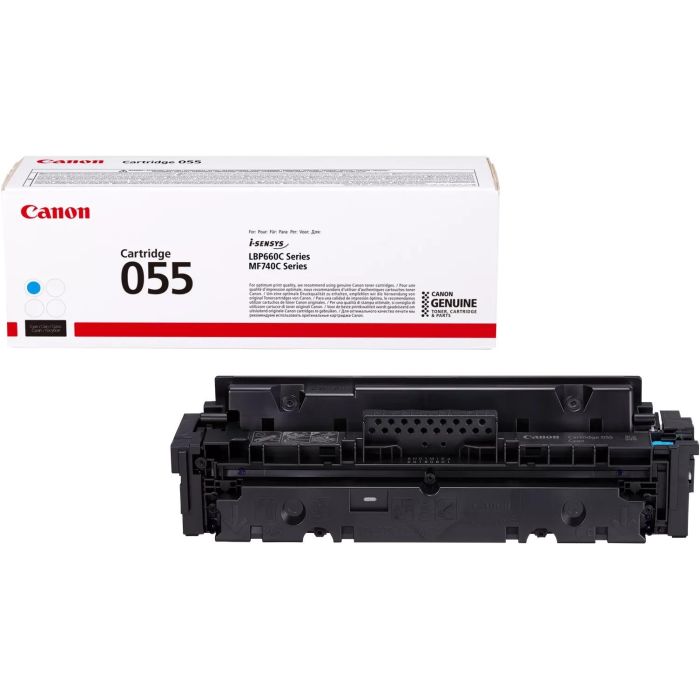 Canon Toner Cian 055C para I-Sensys Lbp 664Cx, 663Cdw, Mf 744Cdw, 742Cdw, 746Cx - Cartucho de 2.100 Páginas 0 Canon Toner Cian 055C para I-Sensys Lbp 664Cx, 663Cdw, Mf 744Cdw, 742Cdw, 746Cx - Cartucho de 2.100 Páginas 0