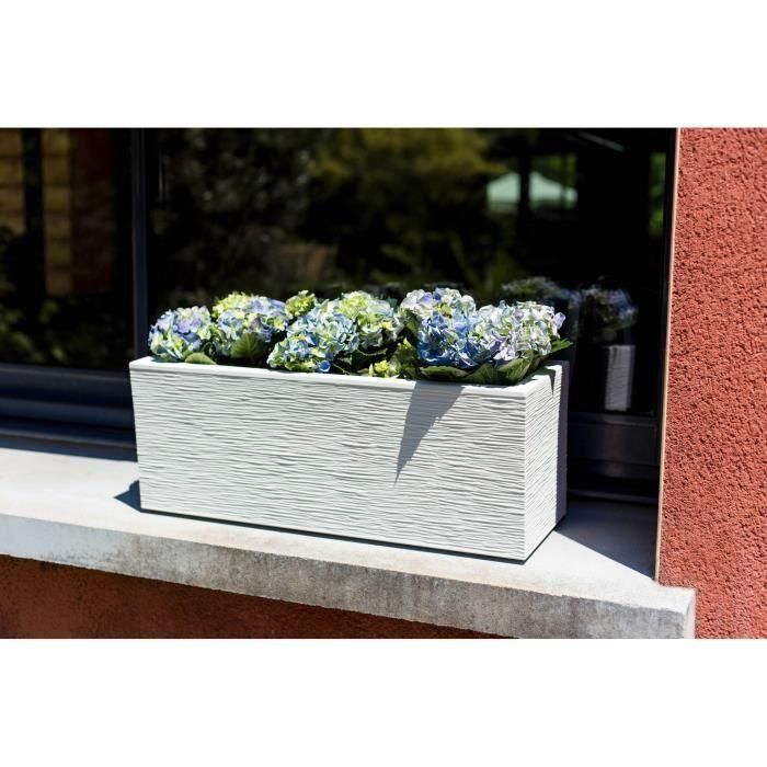 EDA PLASTIQUE Balconniere Graphit Up - 25 L - 59 x 19.5 x 22.8 cm - Blanco encalado 3 EDA PLASTIQUE Balconniere Graphit Up - 25 L - 59 x 19.5 x 22.8 cm - Blanco encalado 3