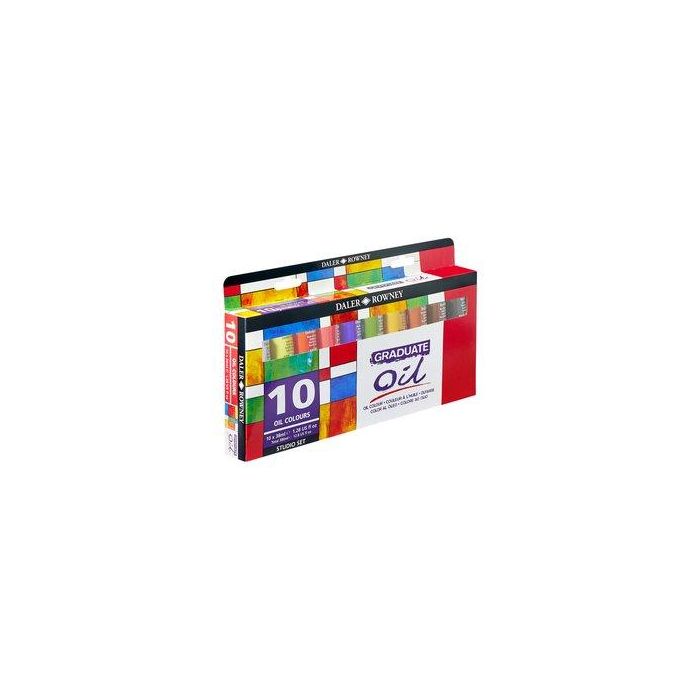 Pintura Oleo Daler Rowney Graduate Oil 38 Ml (Tubo) Estuche De 10