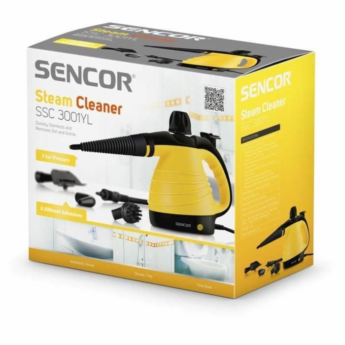 Limpiador a vapor - SENCOR - SSC 3001YL - 1000 W - 350 ml - Amarillo 2 Limpiador a vapor - SENCOR - SSC 3001YL - 1000 W - 350 ml - Amarillo 2