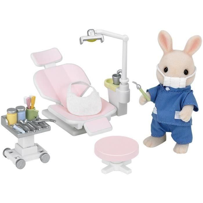 Sylvanian Families 5095 Set de Juego Dentista: Figura Conejo Papá, Sillón Dental, Unidad, Mesa y 14 Accesorios para Niños +3 años 2 Sylvanian Families 5095 Set de Juego Dentista: Figura Conejo Papá, Sillón Dental, Unidad, Mesa y 14 Accesorios para Niños +3 años 2