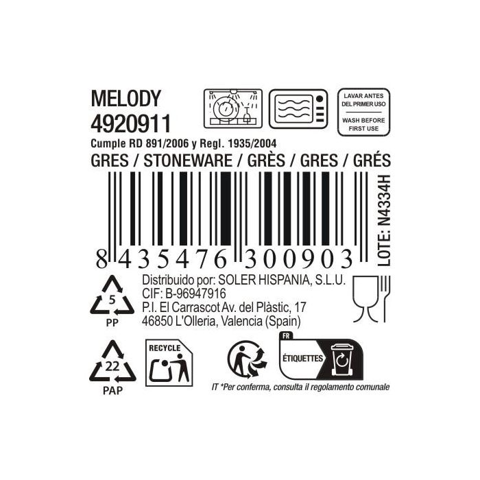 Taza de café cortado Melody 220 cc - Inde (36 Unidades) 3 Taza de café cortado Melody 220 cc - Inde (36 Unidades) 3