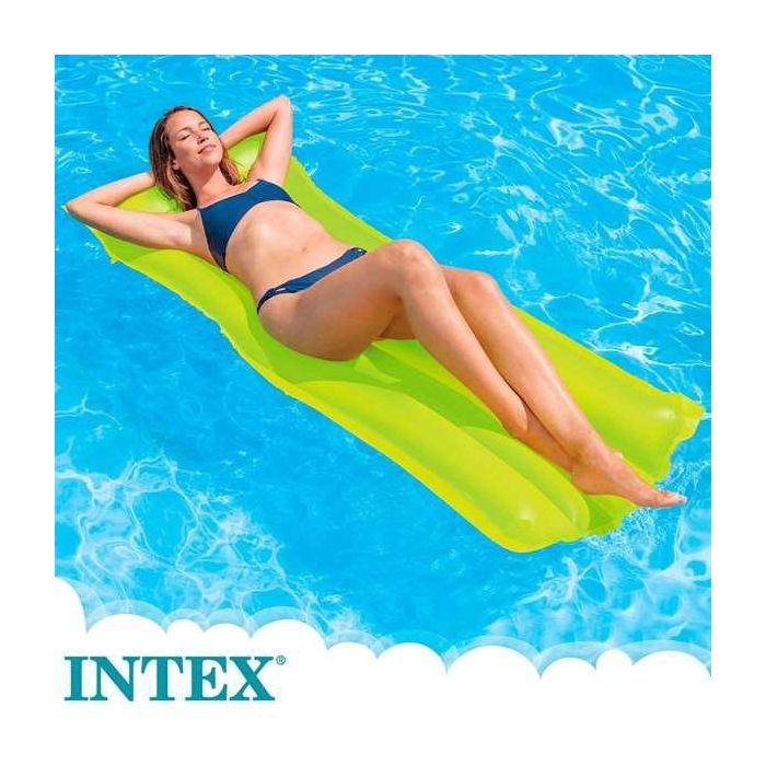 Intex Colchoneta 4 Tubos Colores Neon 183x76 cm 2
