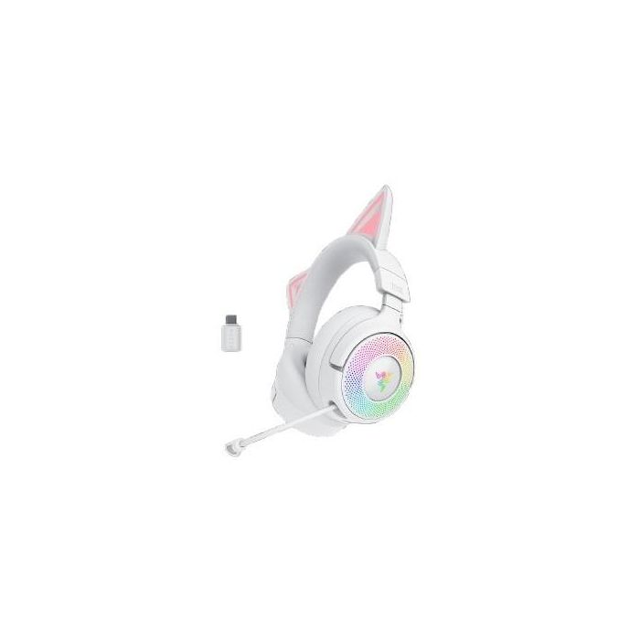 Razer RZ04-05170400-R3M1 Auriculares Kraken Kitty V3 Pro Blanco Inalámbricos Diadema Gaming con RGB, USB-C y Bluetooth 3 Razer RZ04-05170400-R3M1 Auriculares Kraken Kitty V3 Pro Blanco Inalámbricos Diadema Gaming con RGB, USB-C y Bluetooth 3
