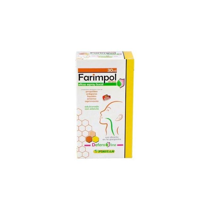PINISAN Farimpol Direct Spray para Garganta 30ml con Propóleo y Extractos de Plantas Medicinales