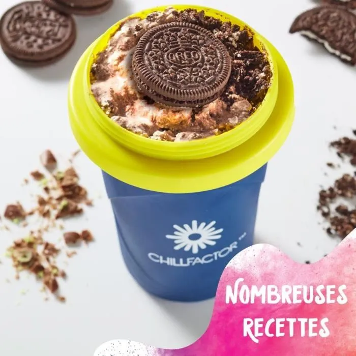 Chillfactor BAN3701405815172 Taza de granizado de colores aleatorios (azul, rosa o verde) con pajita