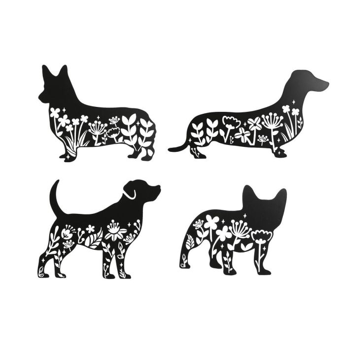 Decoracion Pared Scandi DKD Home Decor Negro 1 x 33 x 40 cm (4 Unidades) Decoracion Pared Scandi DKD Home Decor Negro 1 x 33 x 40 cm (4 Unidades)