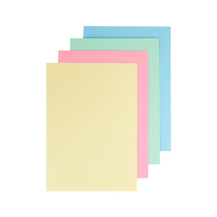 Cartulina Liderpapel A4 180 gr-M2 4 Colores Surtidos Paquete De 100 Hojas 5