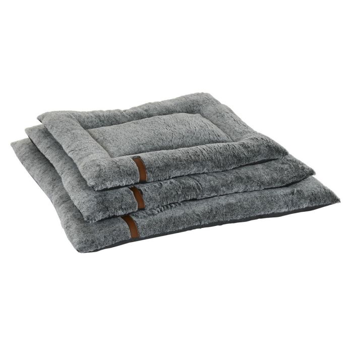 DKD Home Decor Cama Mascota Poliéster Gris Claro - Pack de 3 Camas - Medidas: 69 cm Largo x 86 cm Ancho x 7 cm Alto 2 DKD Home Decor Cama Mascota Poliéster Gris Claro - Pack de 3 Camas - Medidas: 69 cm Largo x 86 cm Ancho x 7 cm Alto 2