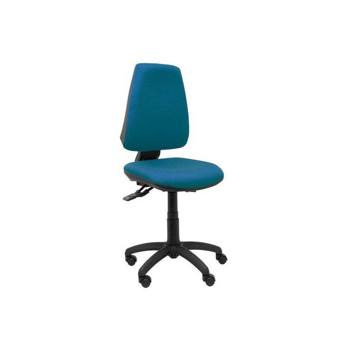 Silla Piqueras Y Crespo Elche S Mecanismo Sincro De Doble Maneta Gran Confortabilidad Regulable En Altura Ruedas De Parquet Asiento Y Respaldo Tapizado Bali Verde Petroleo