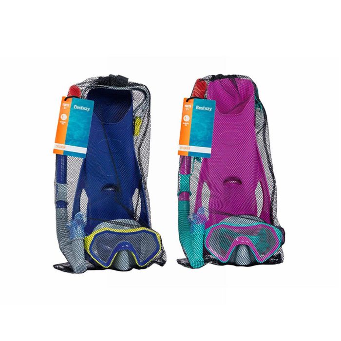 Gafas de Buceo con Tubo y Aletas Bestway 37-41 3 Gafas de Buceo con Tubo y Aletas Bestway 37-41 3